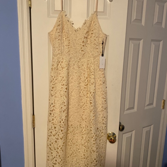 Astr the Label - Lace Midi Dress in L - NWT - Buttercream - Picture 8 of 9